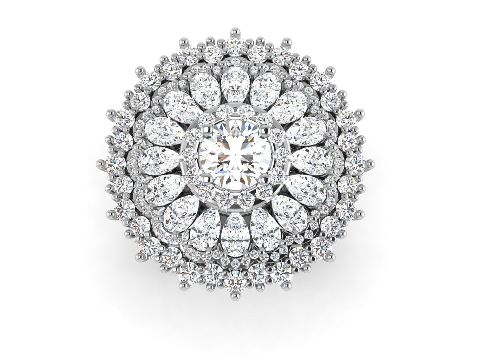 Women Ring 3D print model_9