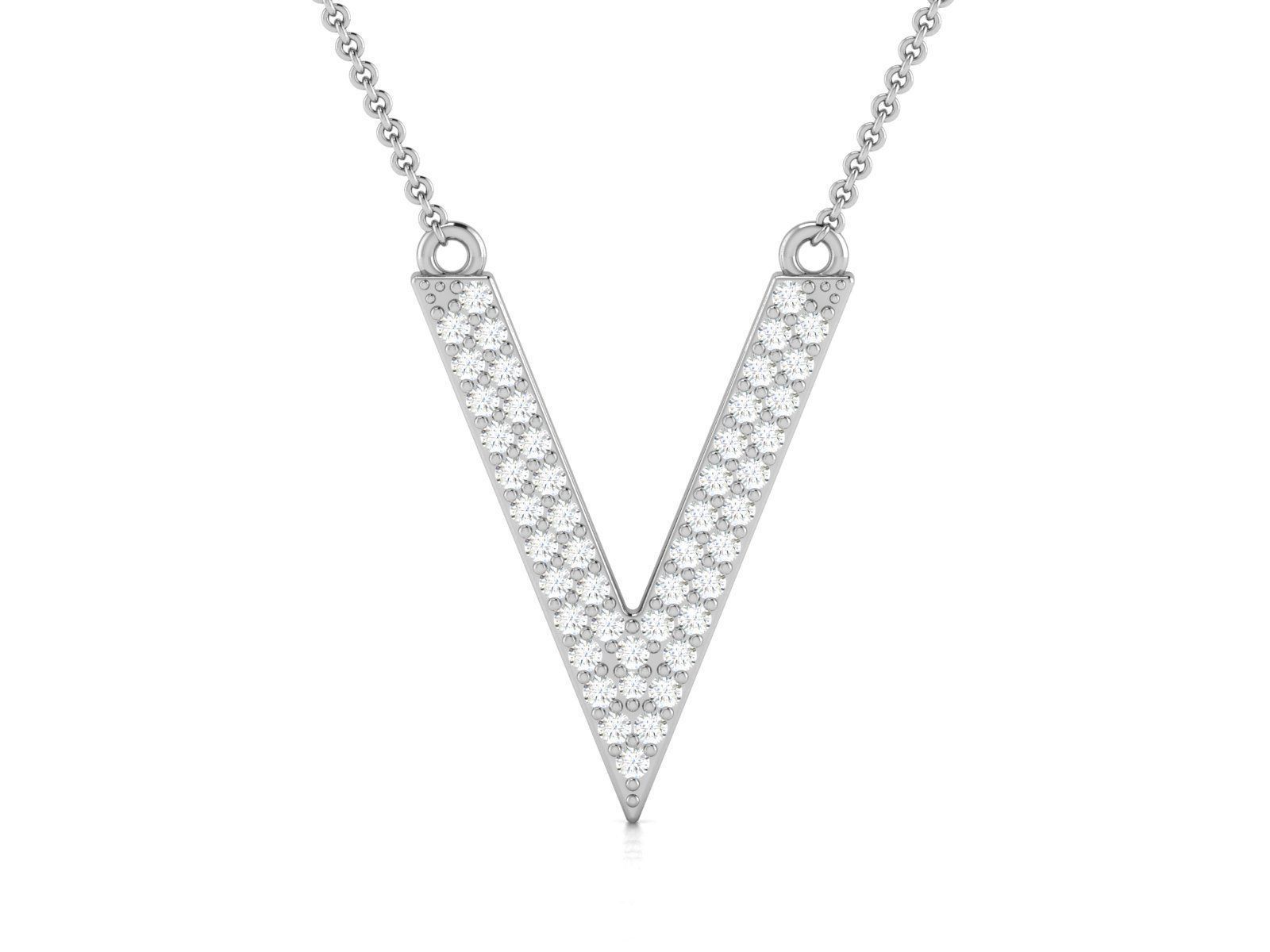 Women pendant 3D print model_6