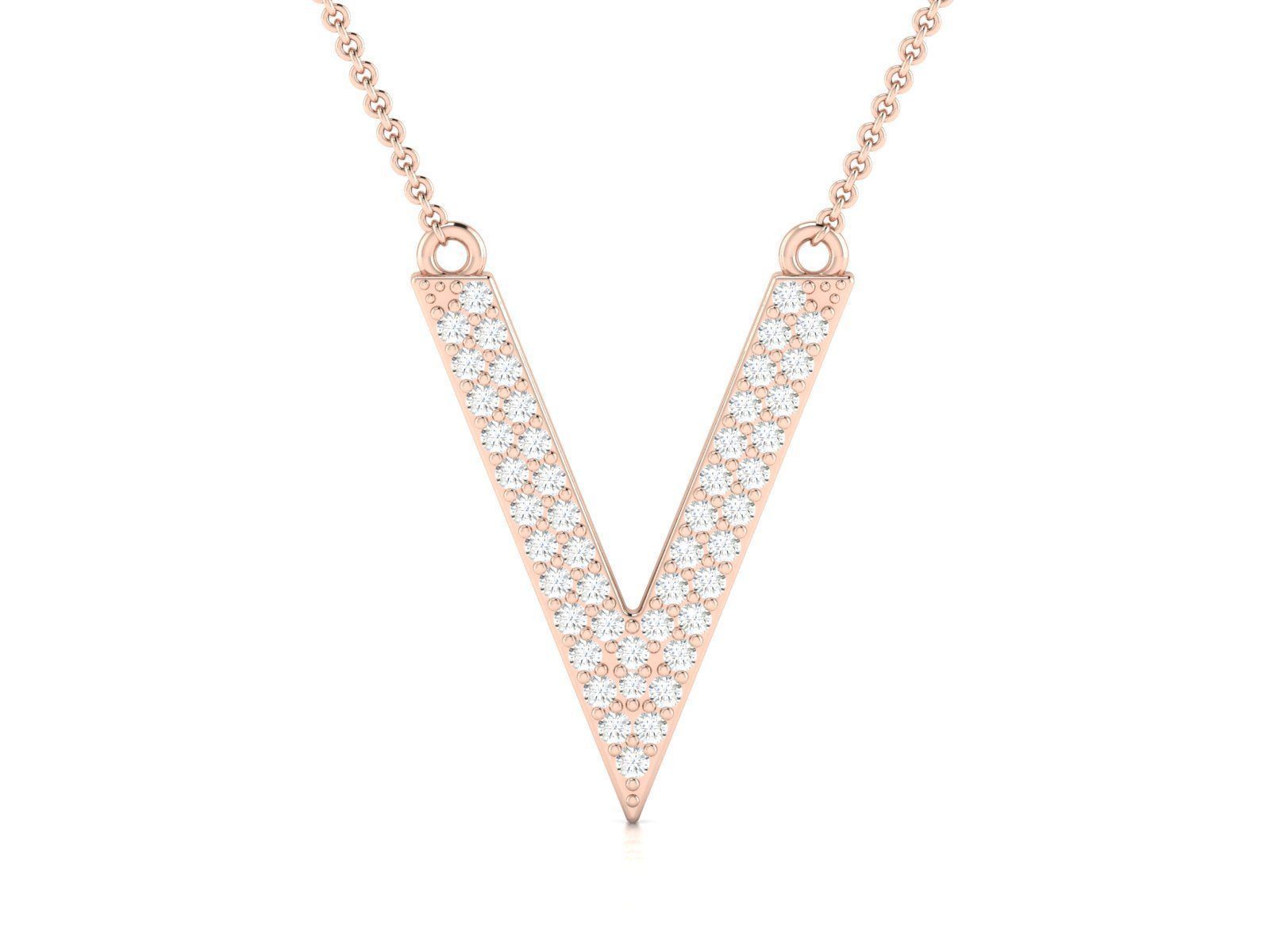 Women pendant 3D print model_5