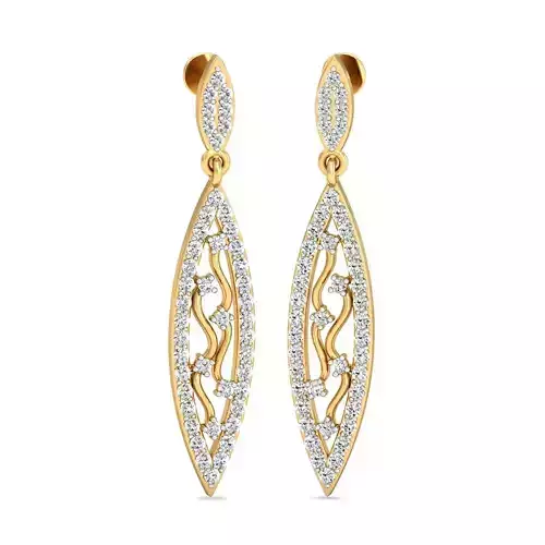 Women Earrings 3dm STL OBJ FBX Render Details