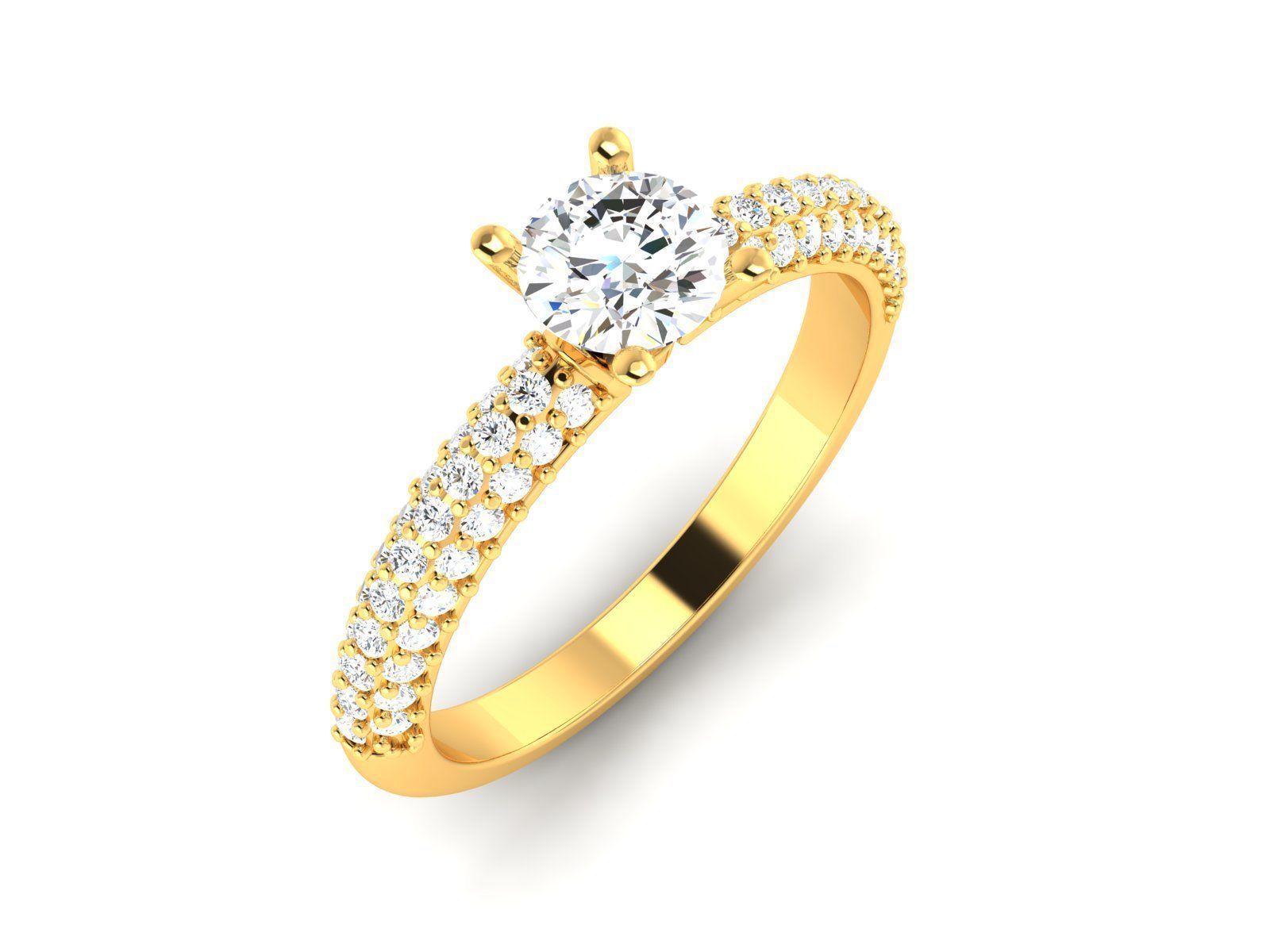 Women Ring 3D print model_3