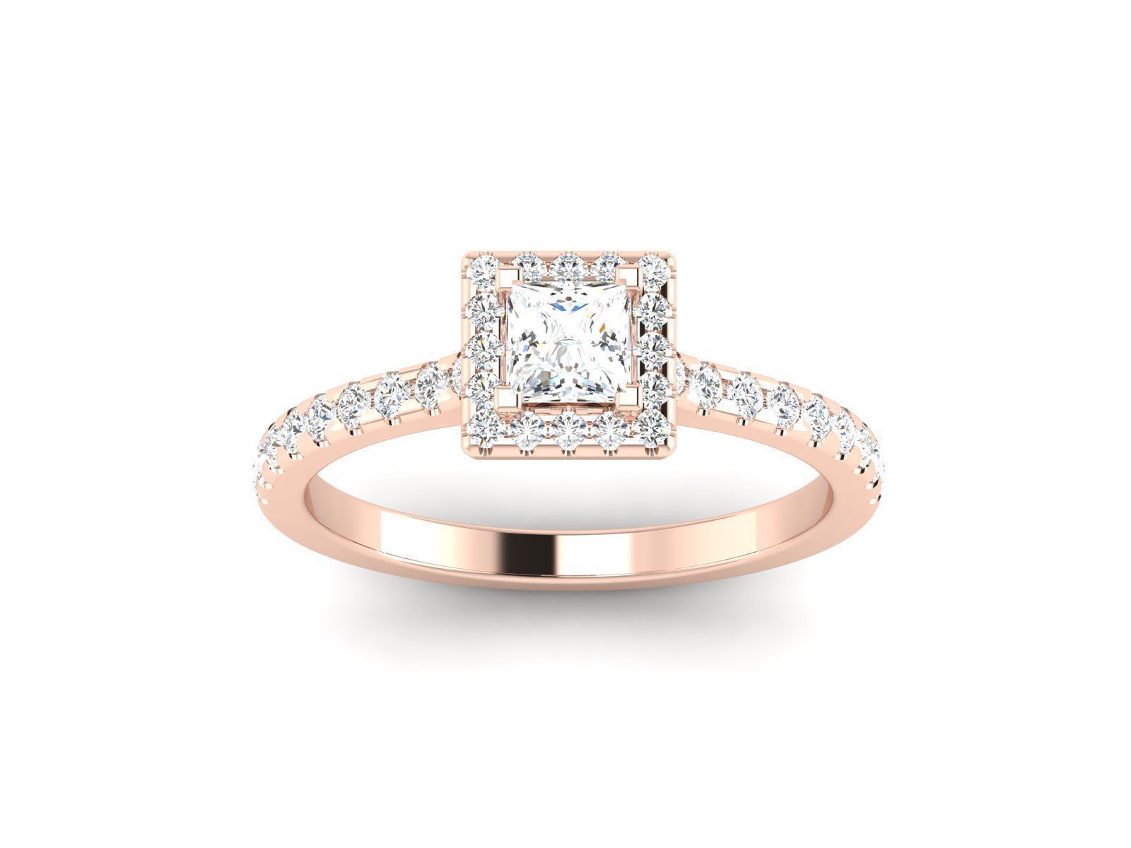 Women Ring 3D print model_4