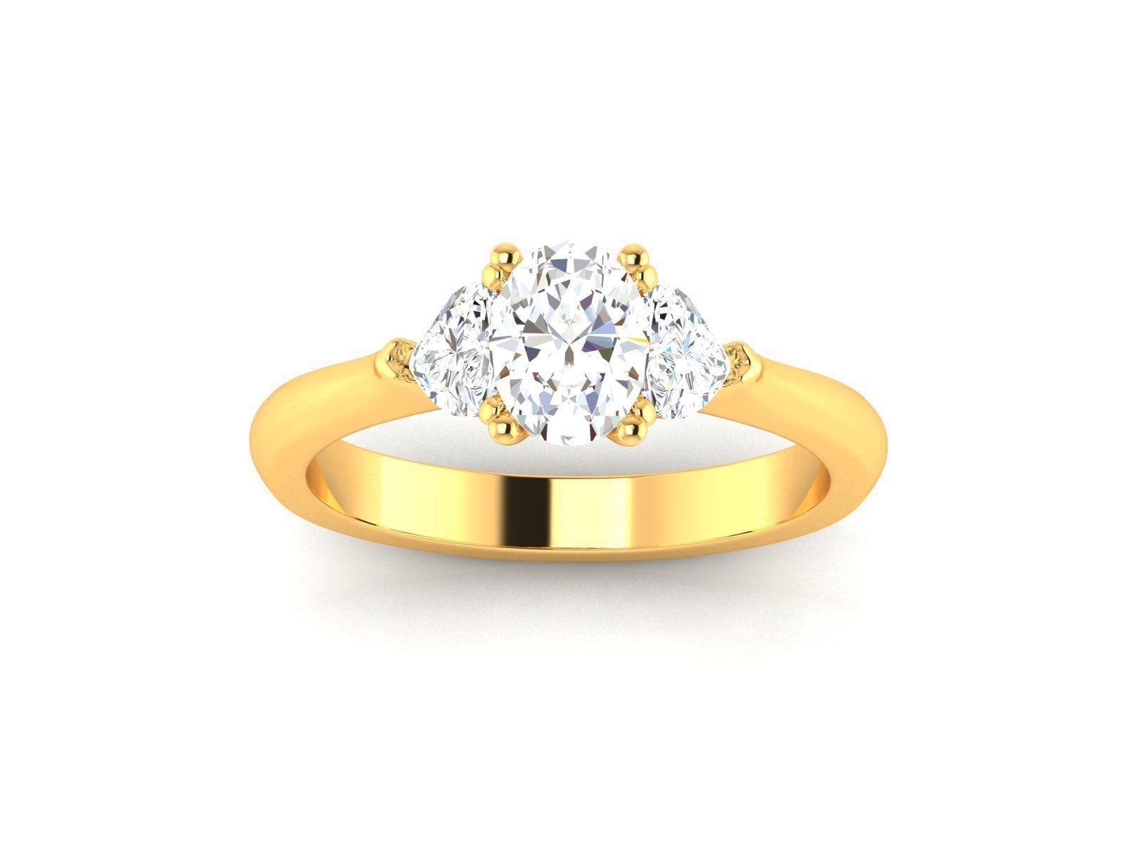 Women Ring 3D print model_9