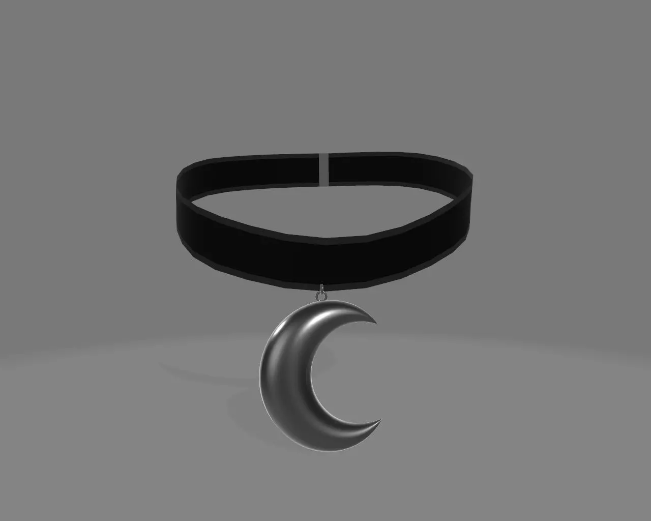 waning moon choker 3D model