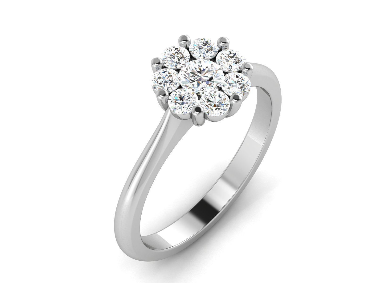 Women Ring 3D print model_7