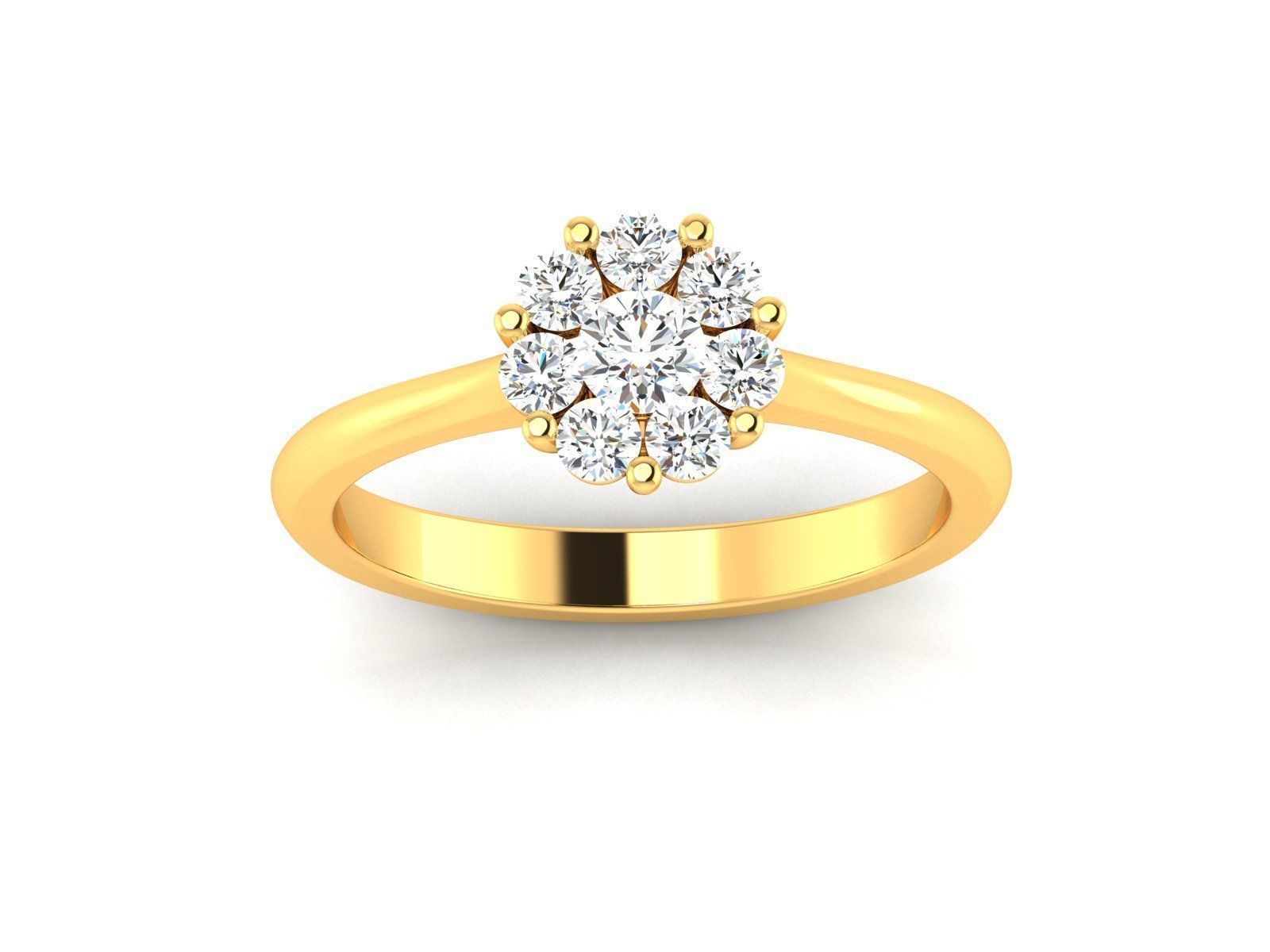 Women Ring 3D print model_3