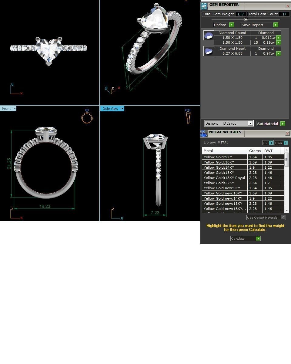 Women Ring 3D print model_2