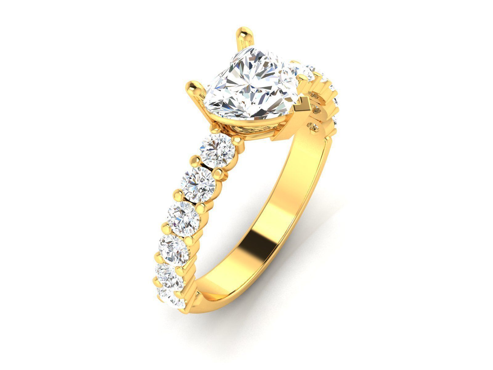 Women Ring 3D print model_3