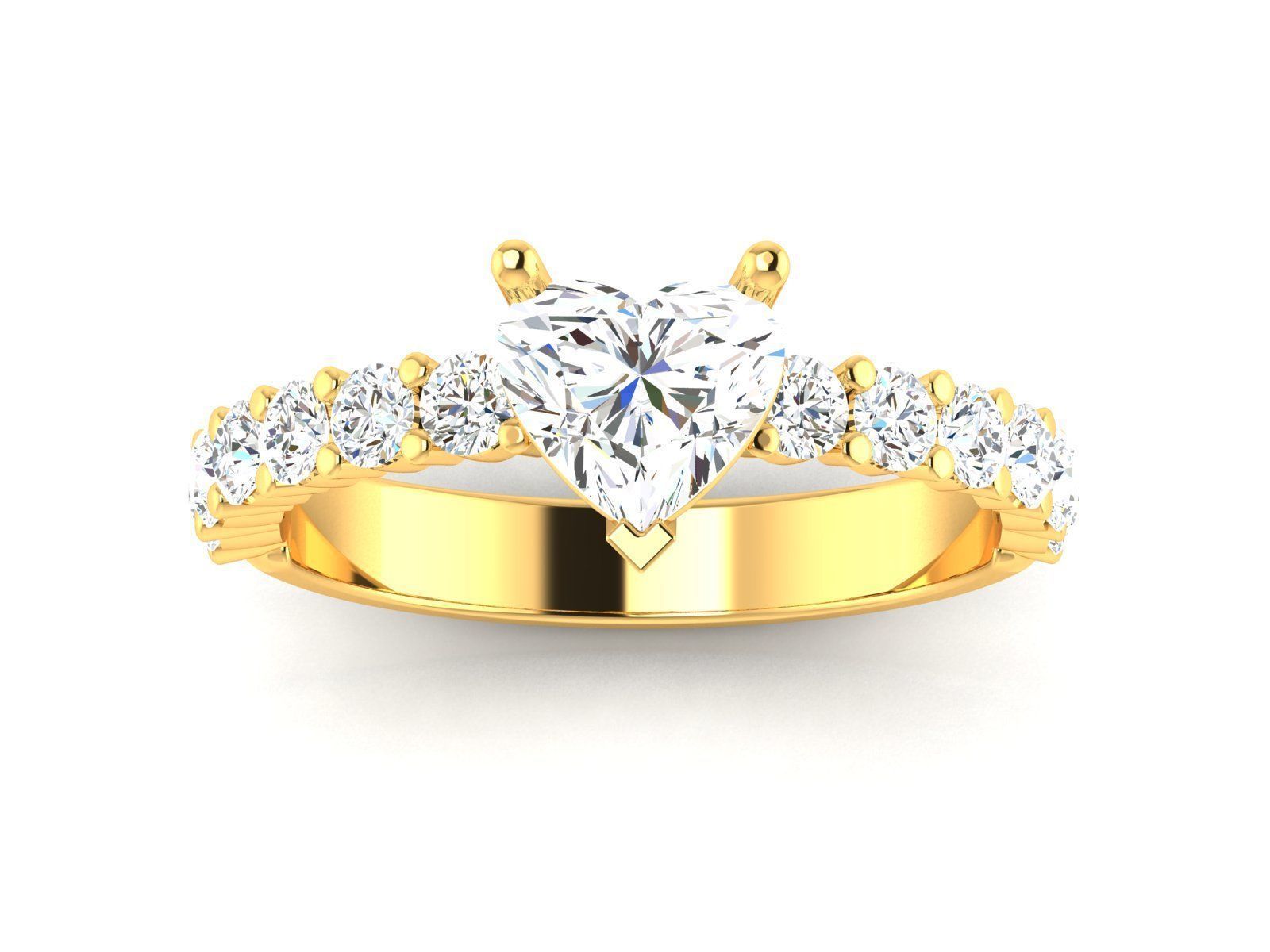 Women Ring 3D print model_9