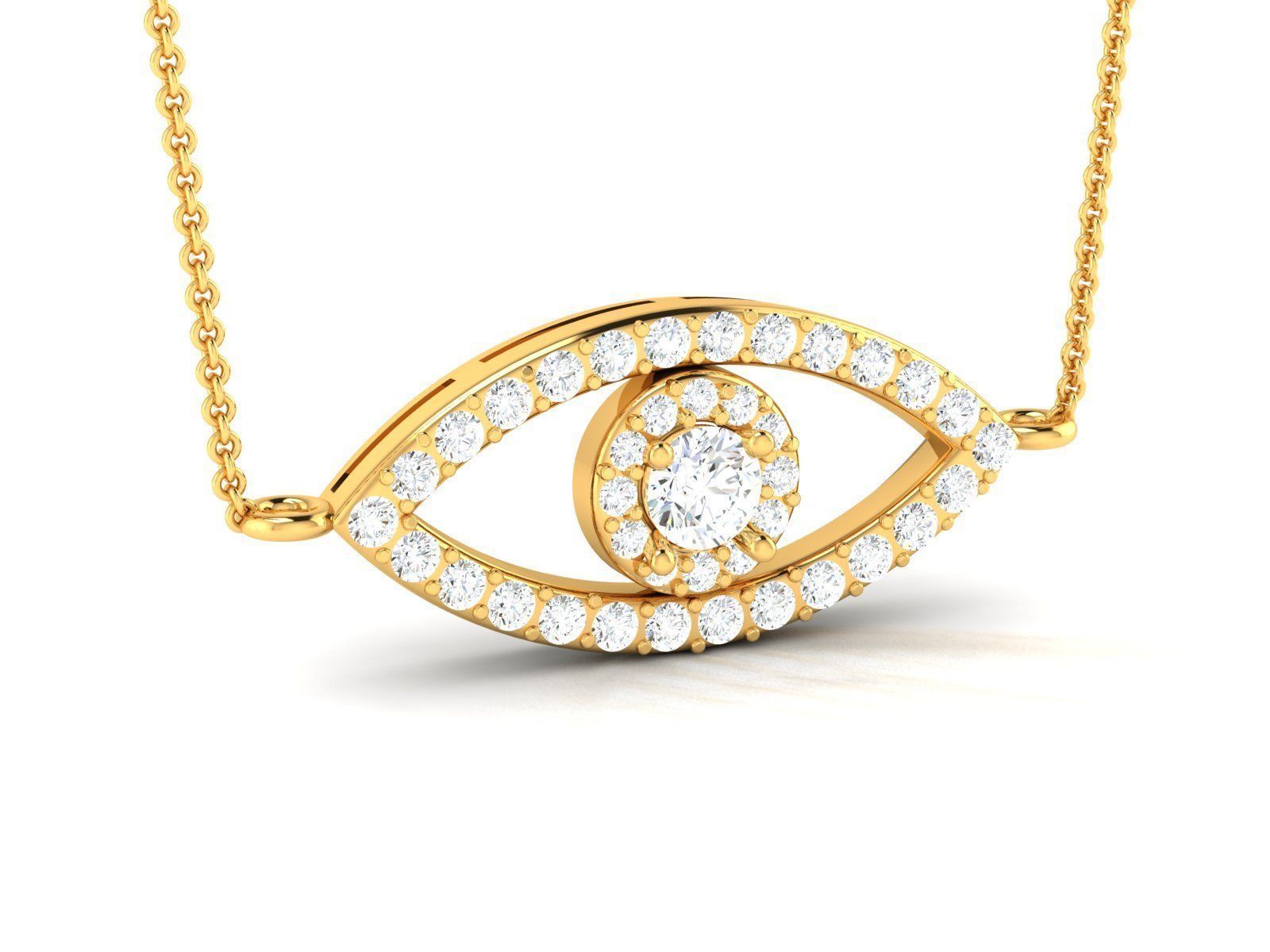 Women pendant 3D print model_5