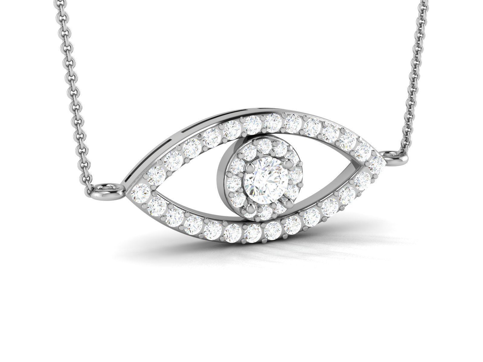 Women pendant 3D print model_4