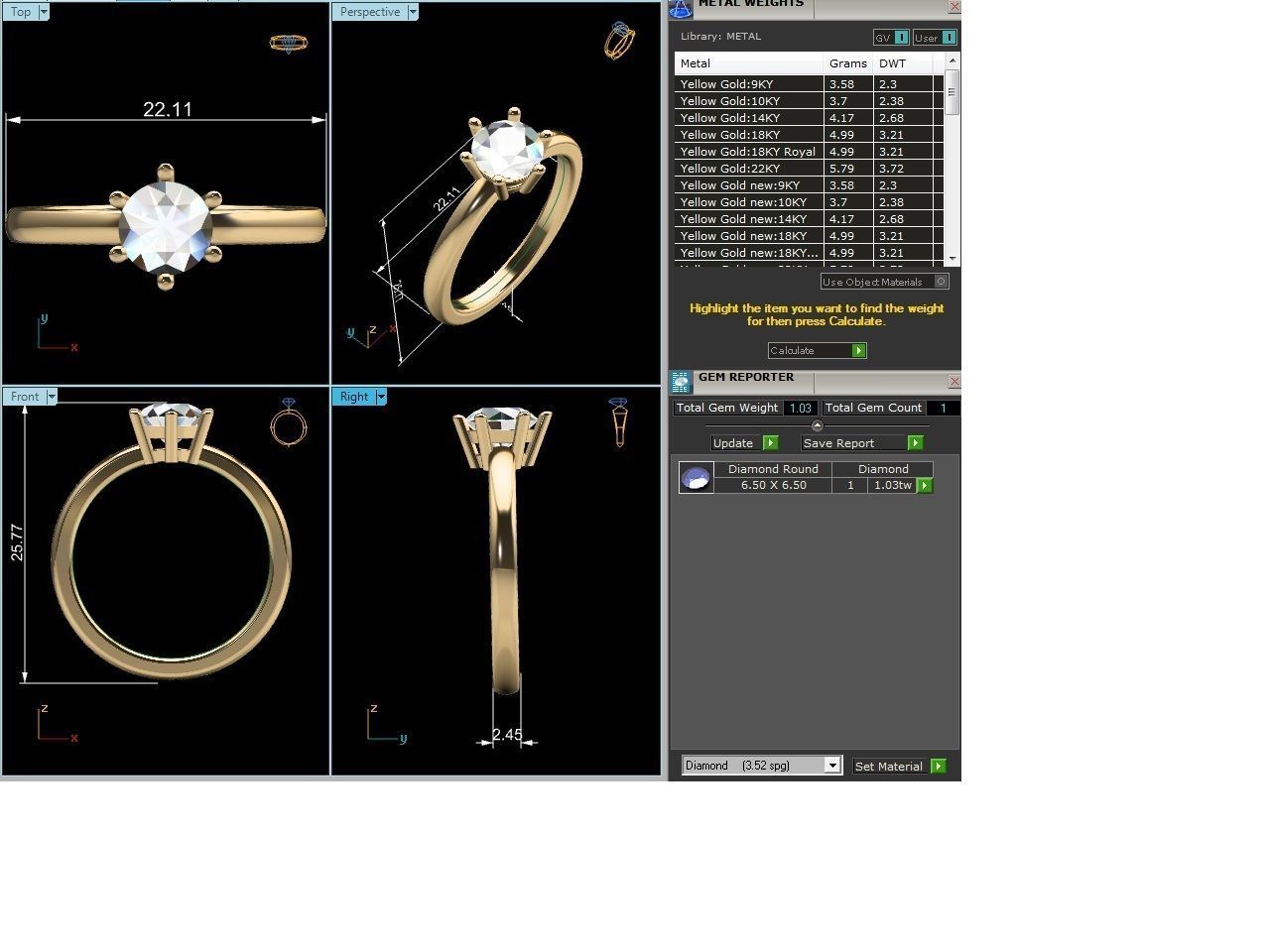 Women Ring 3D print model_4
