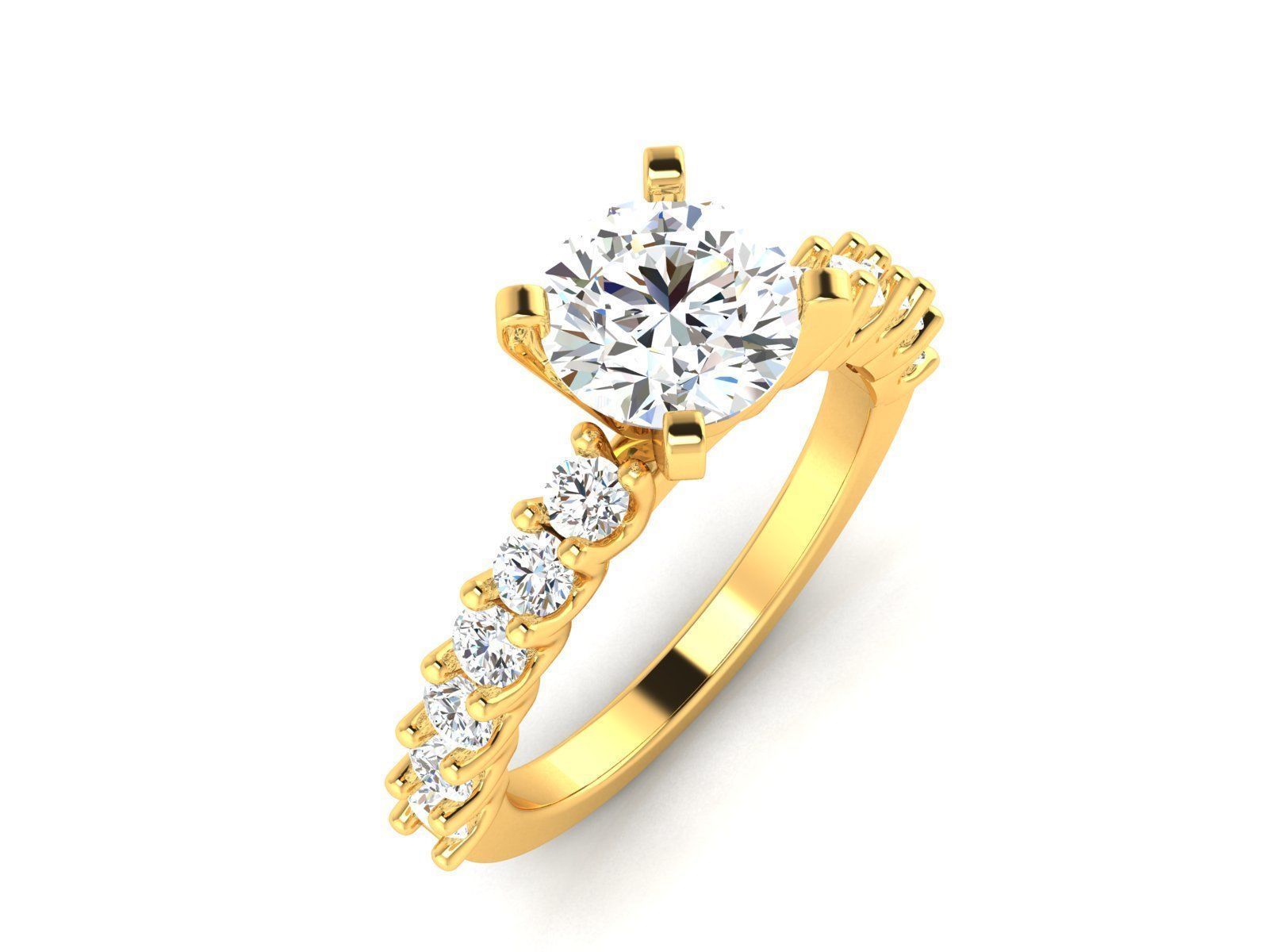 Women Ring 3D print model_3