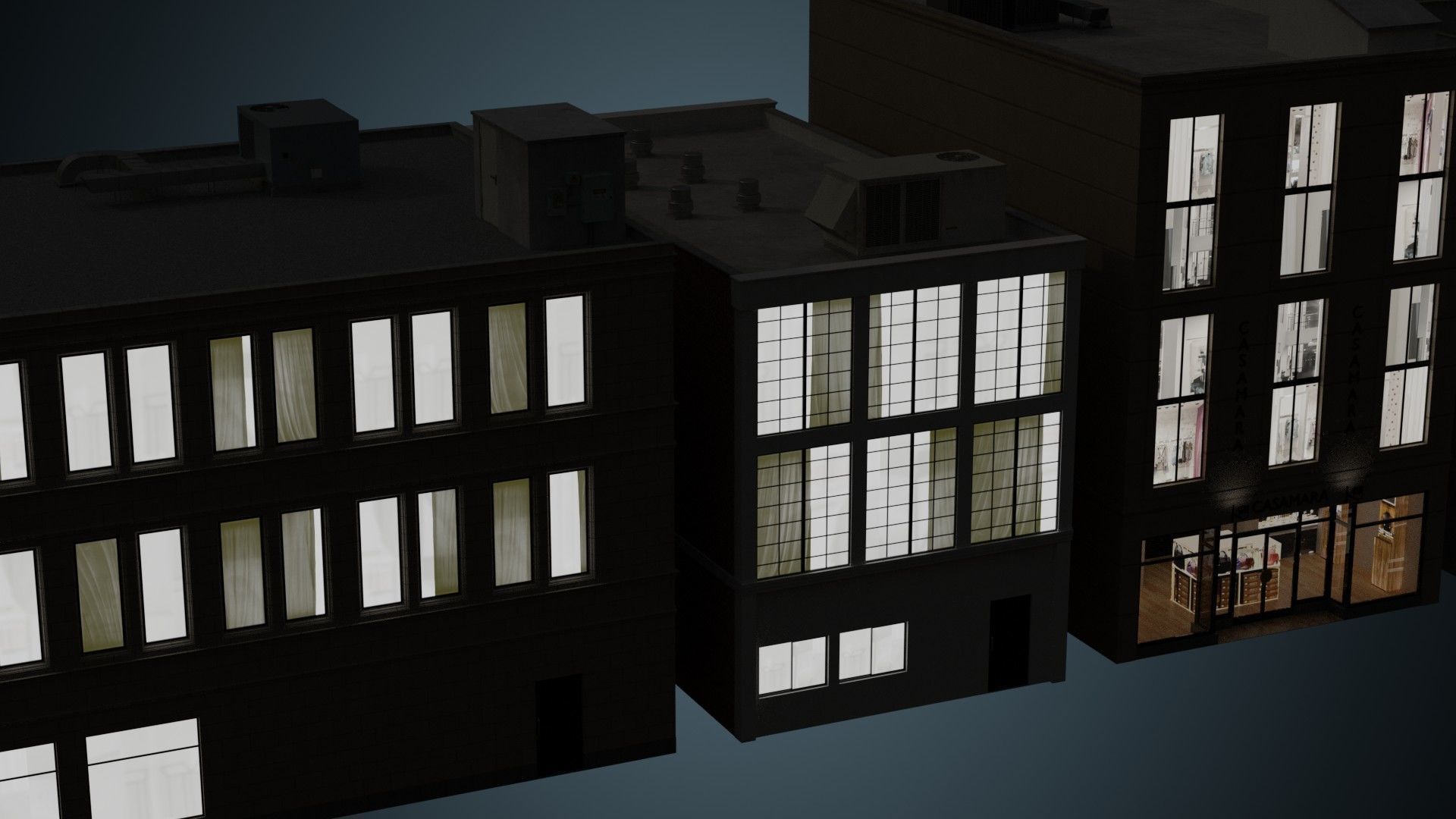 Buildings Collection 2 Low-poly 3D model_30