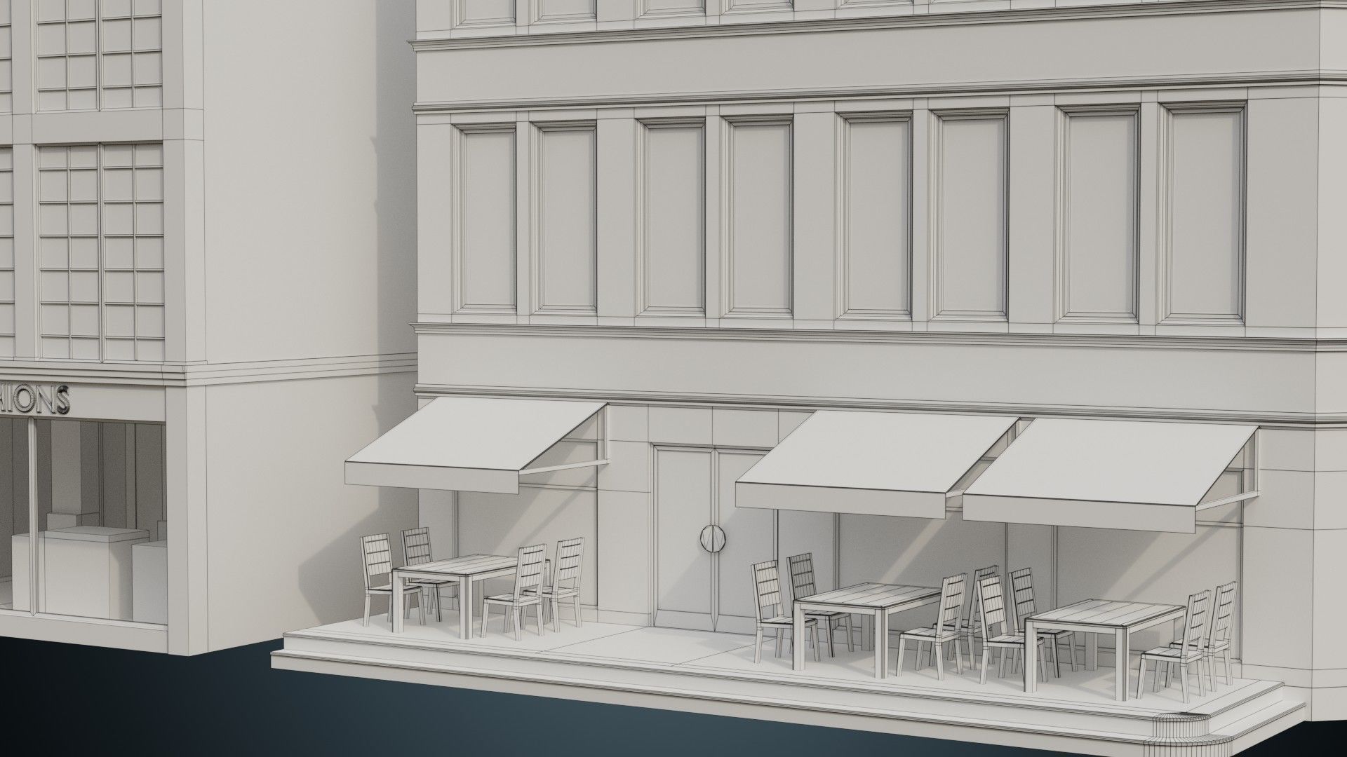 Buildings Collection 2 Low-poly 3D model_32