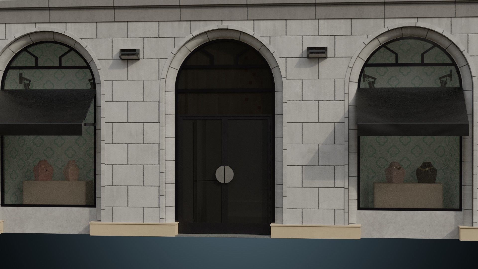 Buildings Collection 2 Low-poly 3D model_10