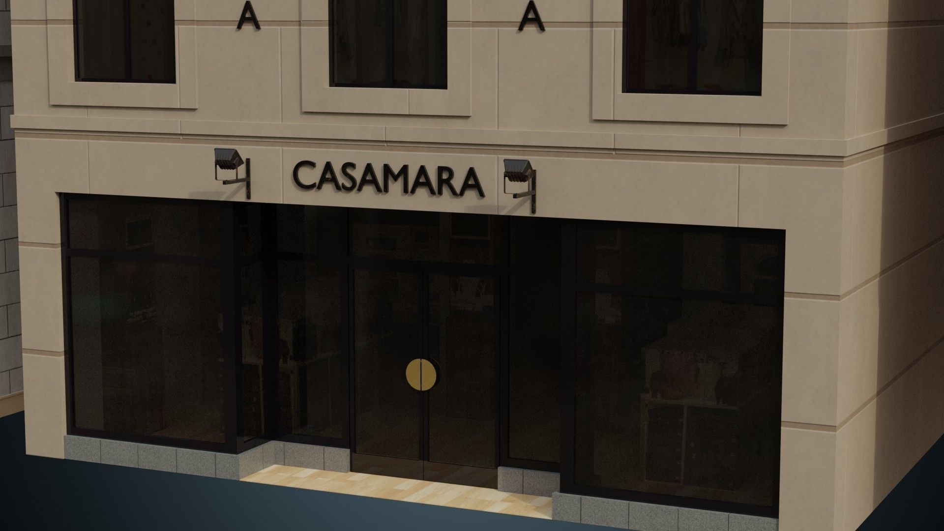 Buildings Collection 2 Low-poly 3D model_8