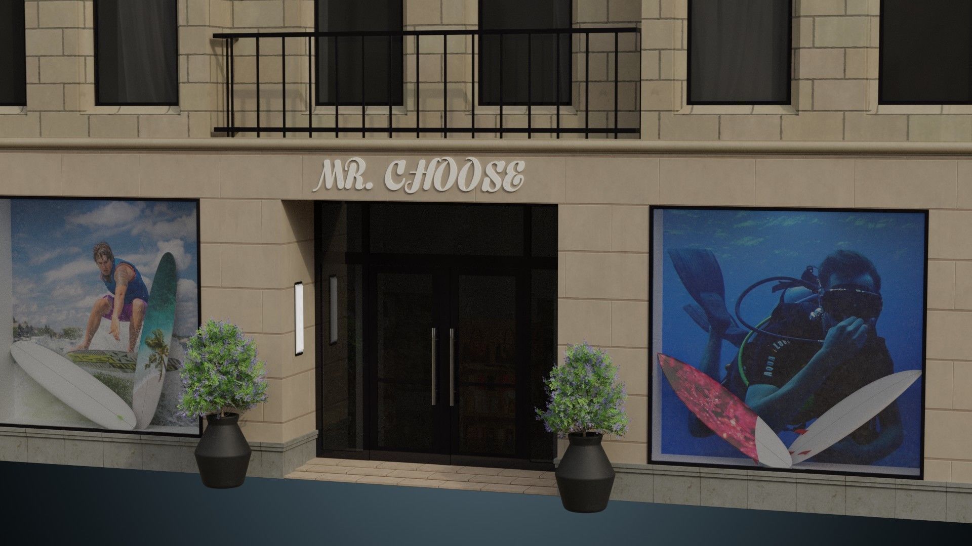 Buildings Collection 2 Low-poly 3D model_14