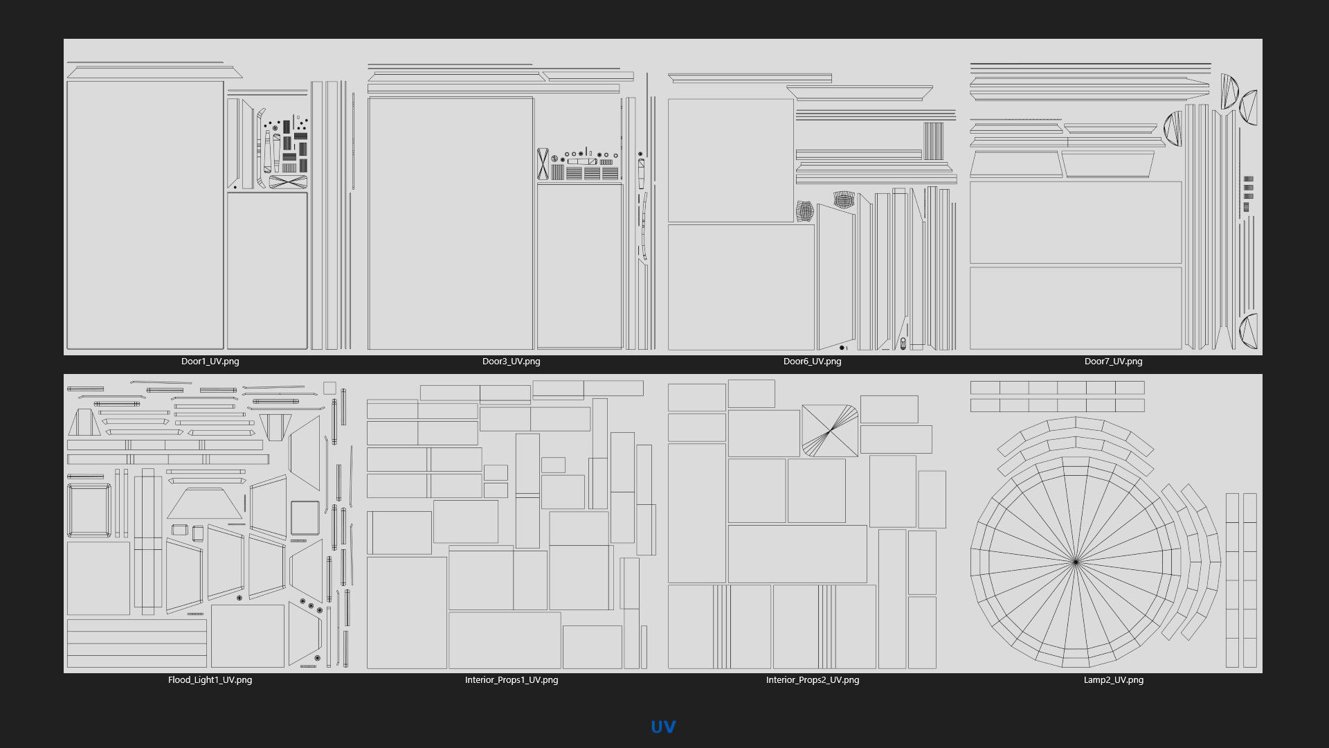Buildings Collection 2 Low-poly 3D model_37