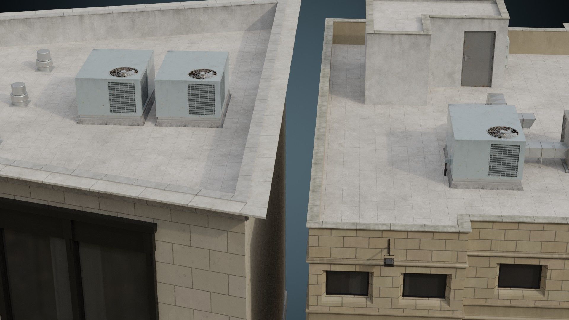 Buildings Collection 2 Low-poly 3D model_16