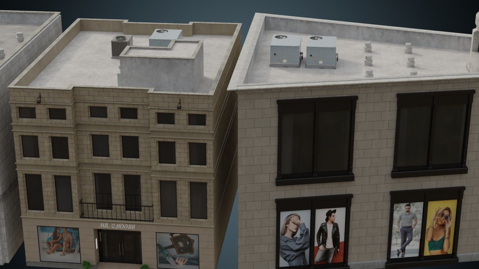 Buildings Collection 2 Low-poly 3D model_18