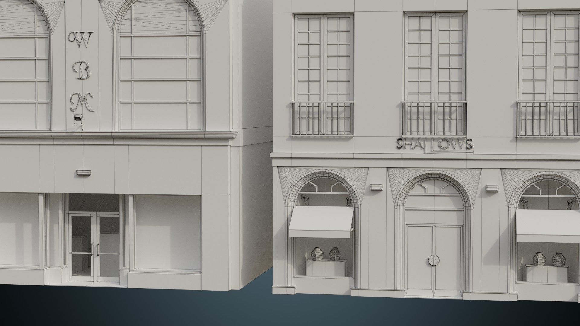 Buildings Collection 2 Low-poly 3D model_34