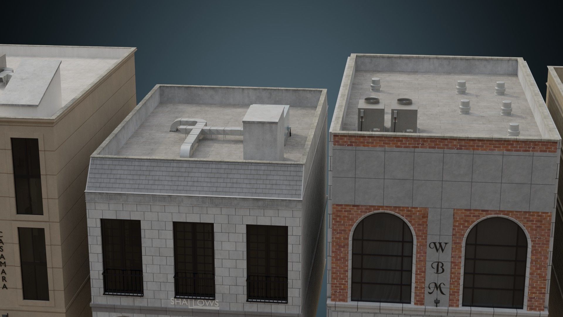 Buildings Collection 2 Low-poly 3D model_19