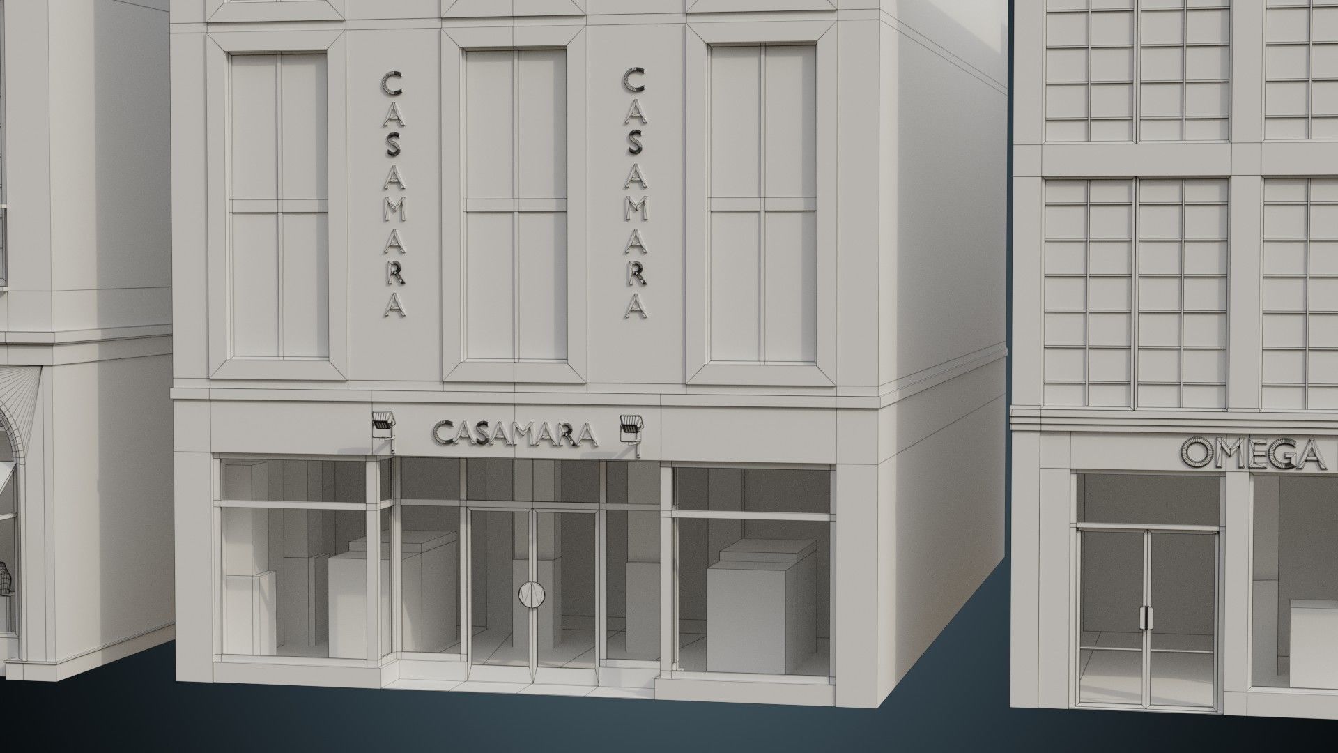 Buildings Collection 2 Low-poly 3D model_33