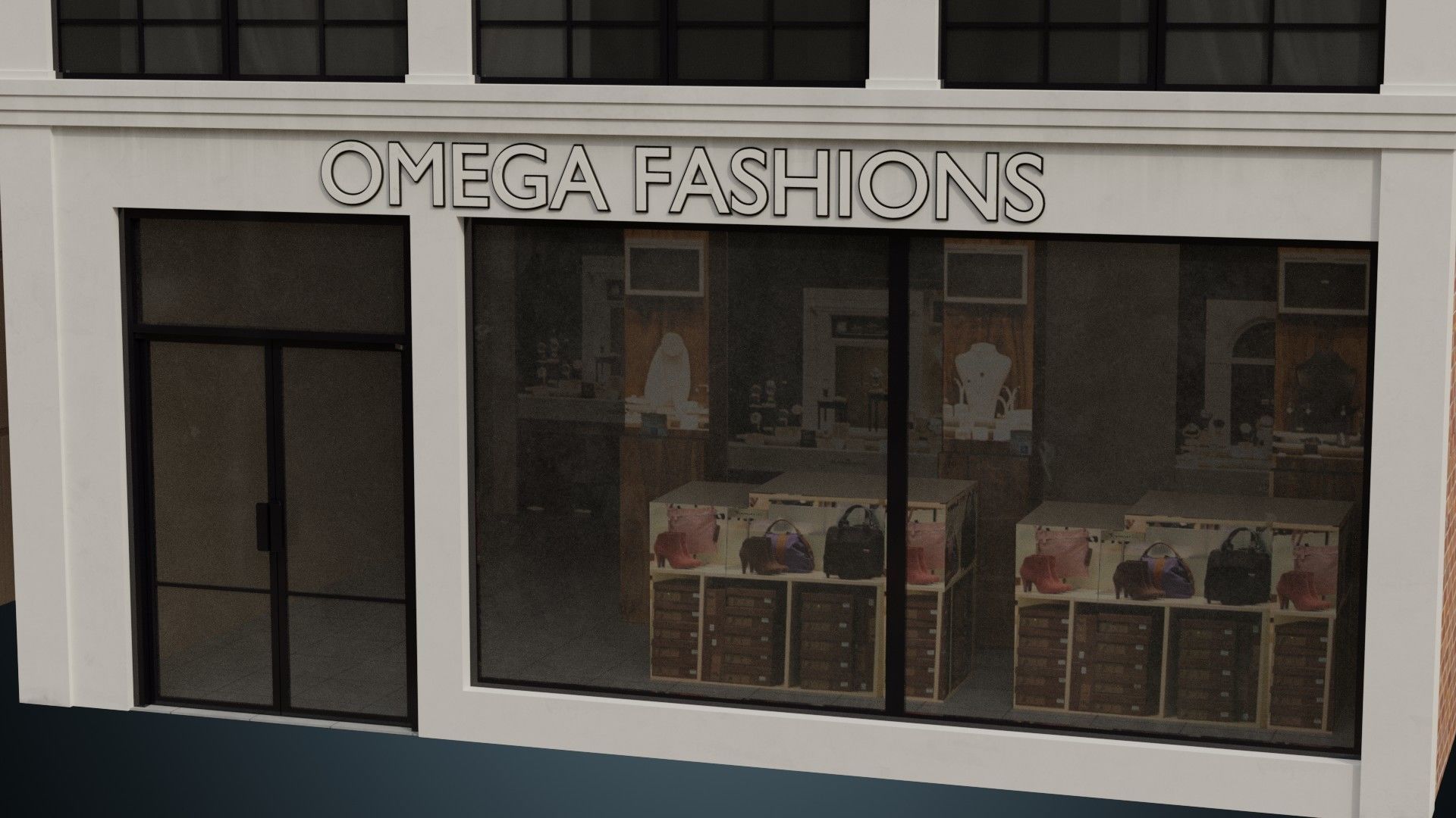 Buildings Collection 2 Low-poly 3D model_7