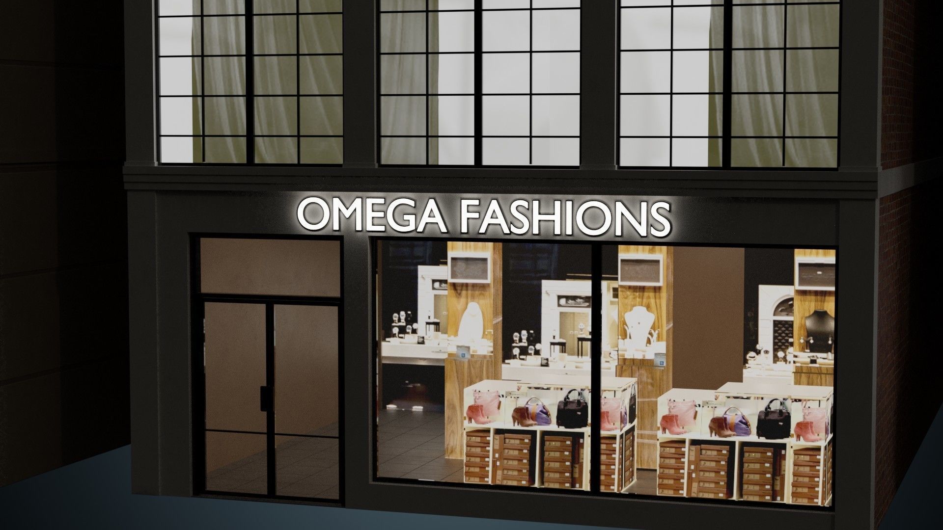 Buildings Collection 2 Low-poly 3D model_23