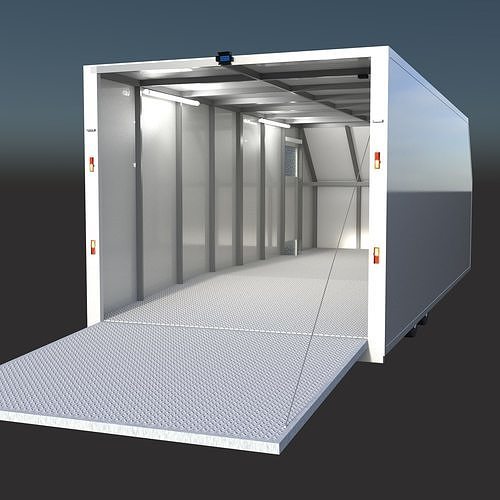 Car Trailer ready project for build or use into any game 3D model