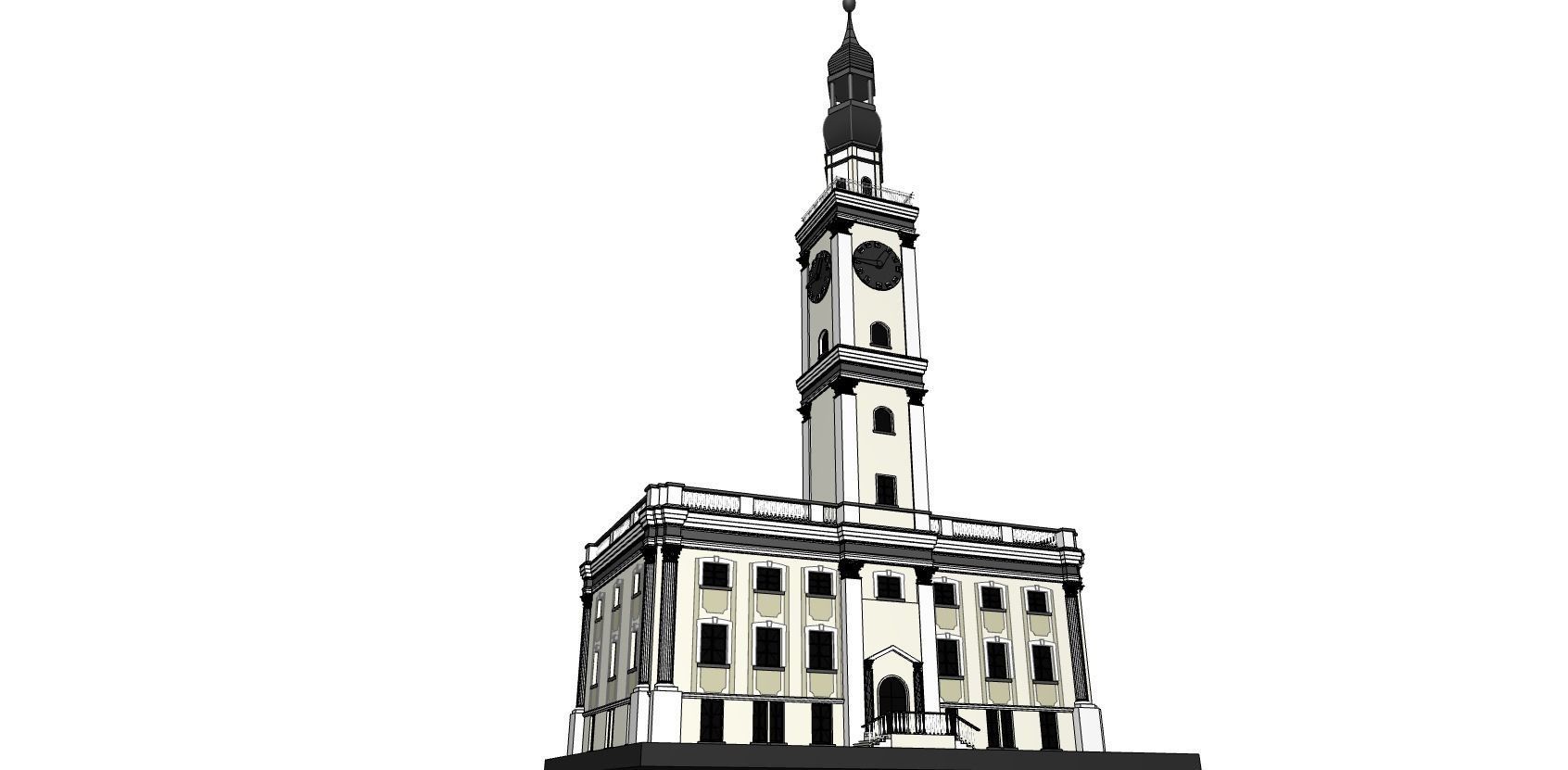 Leszno Town hall 3D model_6