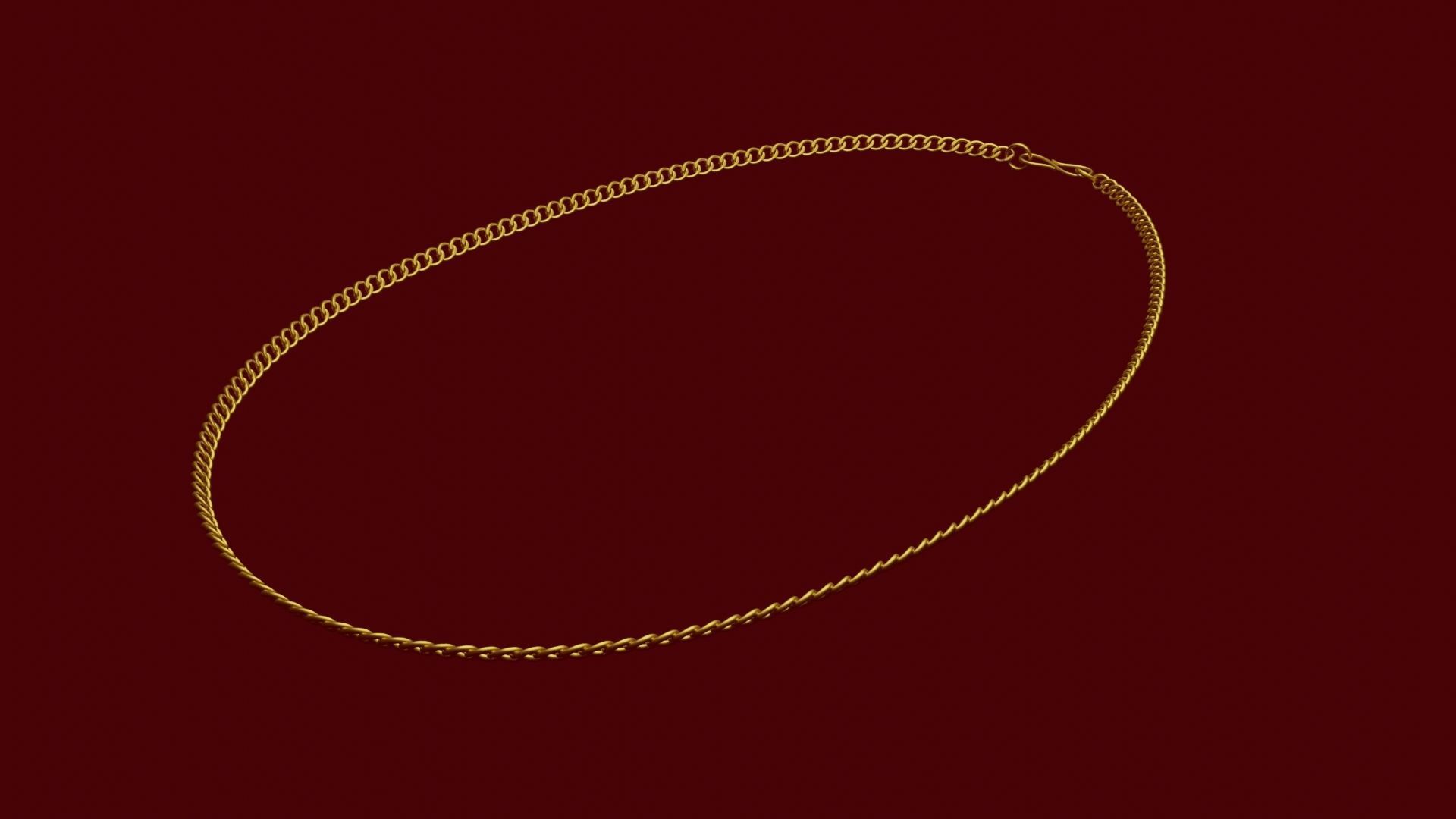 Golden Chain 3D print model_1