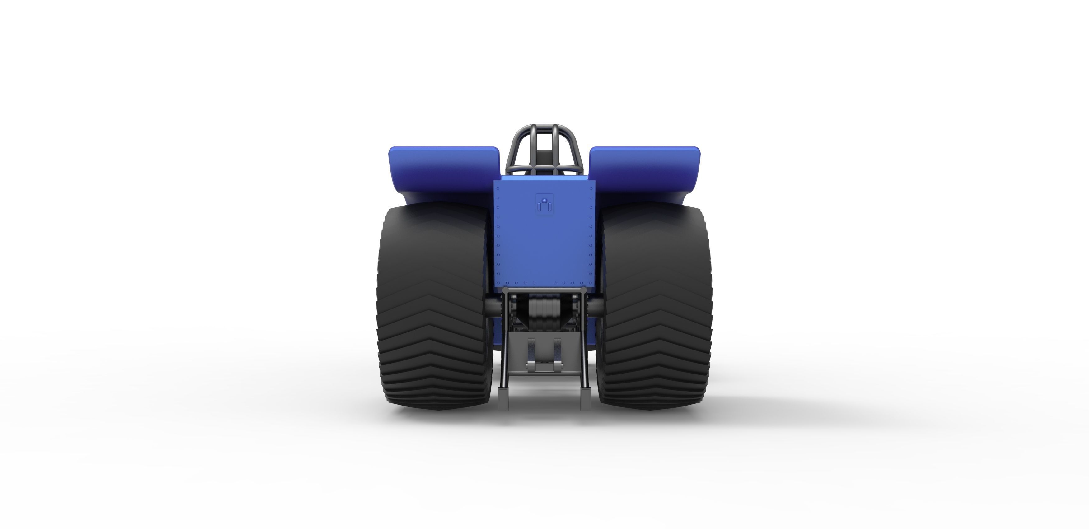 Pulling tractor with 3 jet engines Scale 1 to 25 3D print model_14