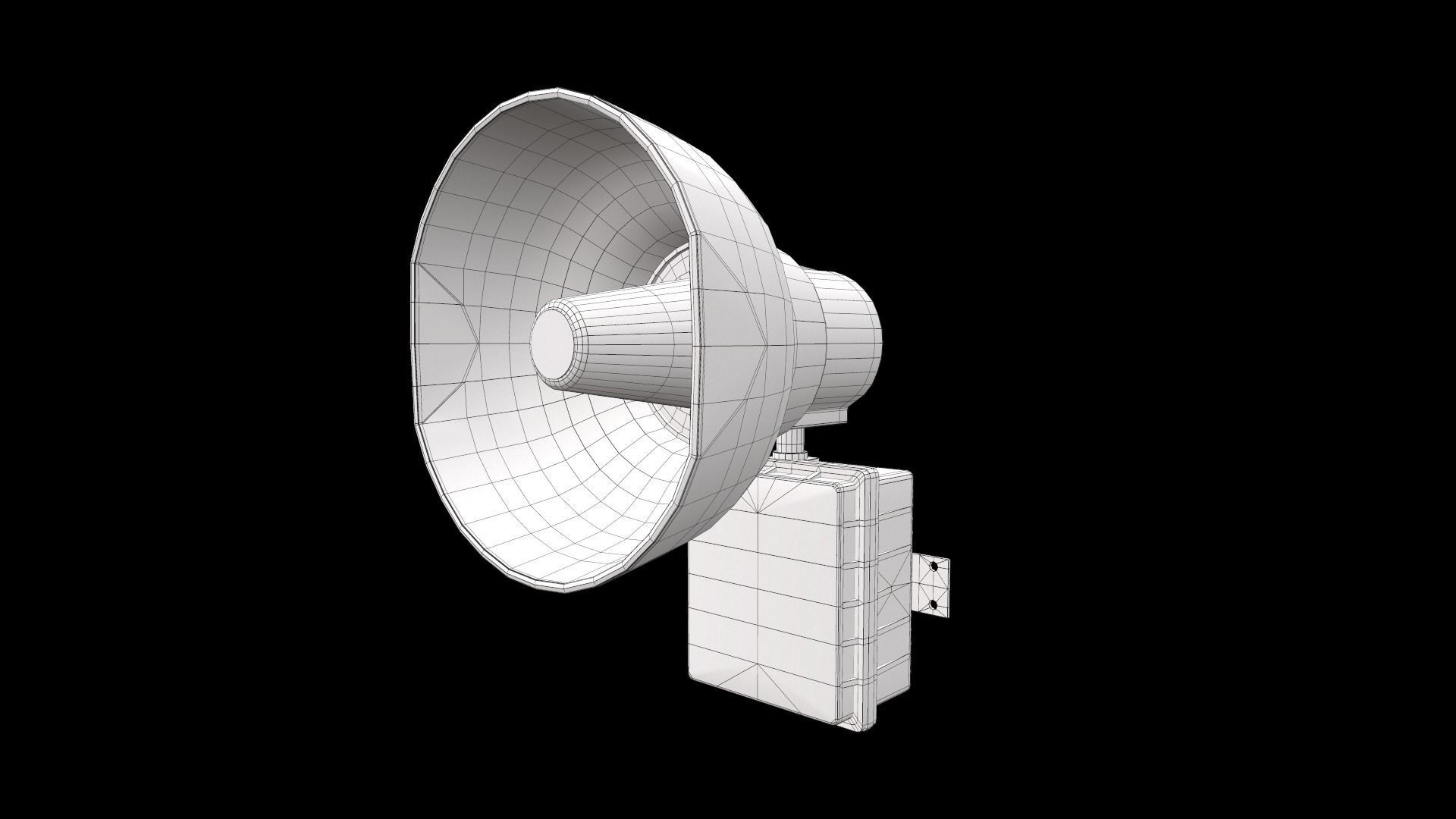 Fire Alarm Siren 3D model_11