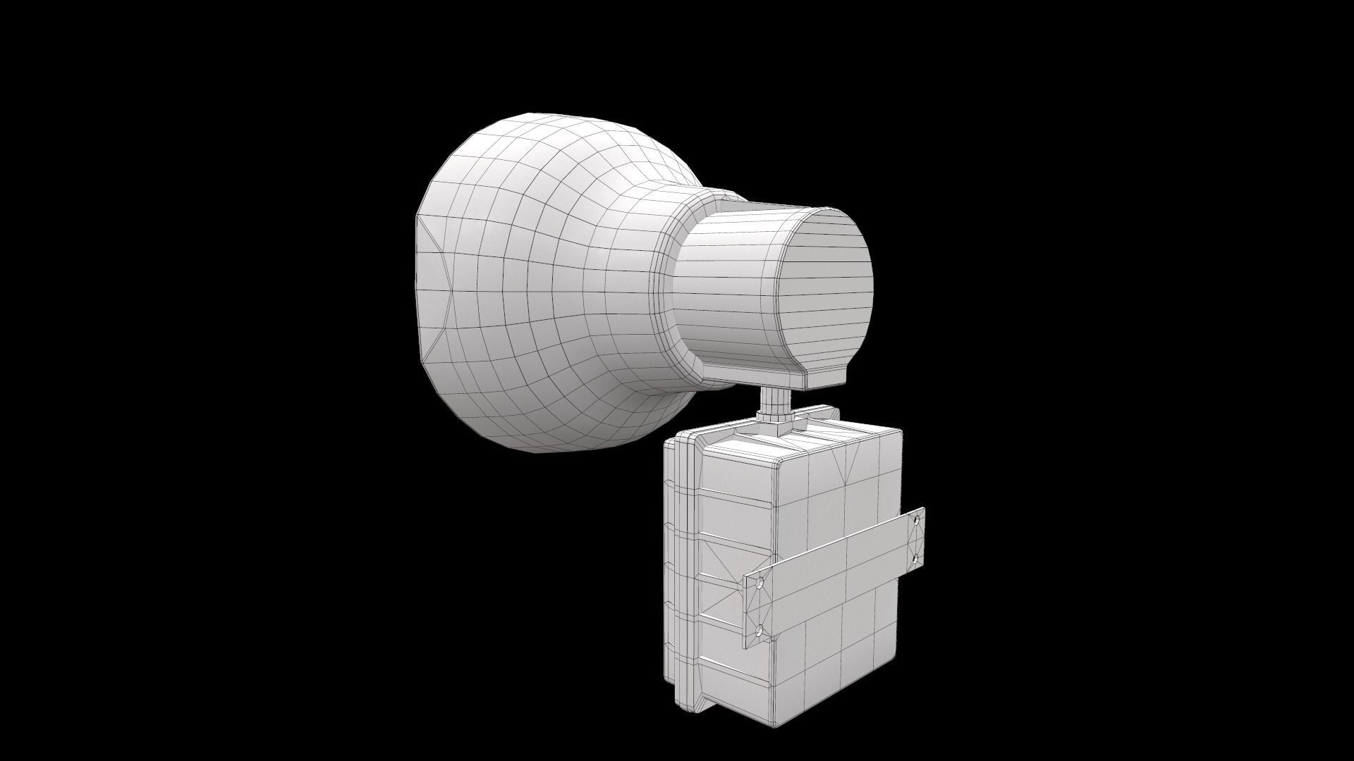 Fire Alarm Siren 3D model_12