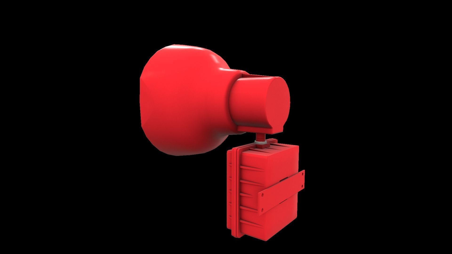 Fire Alarm Siren 3D model_4