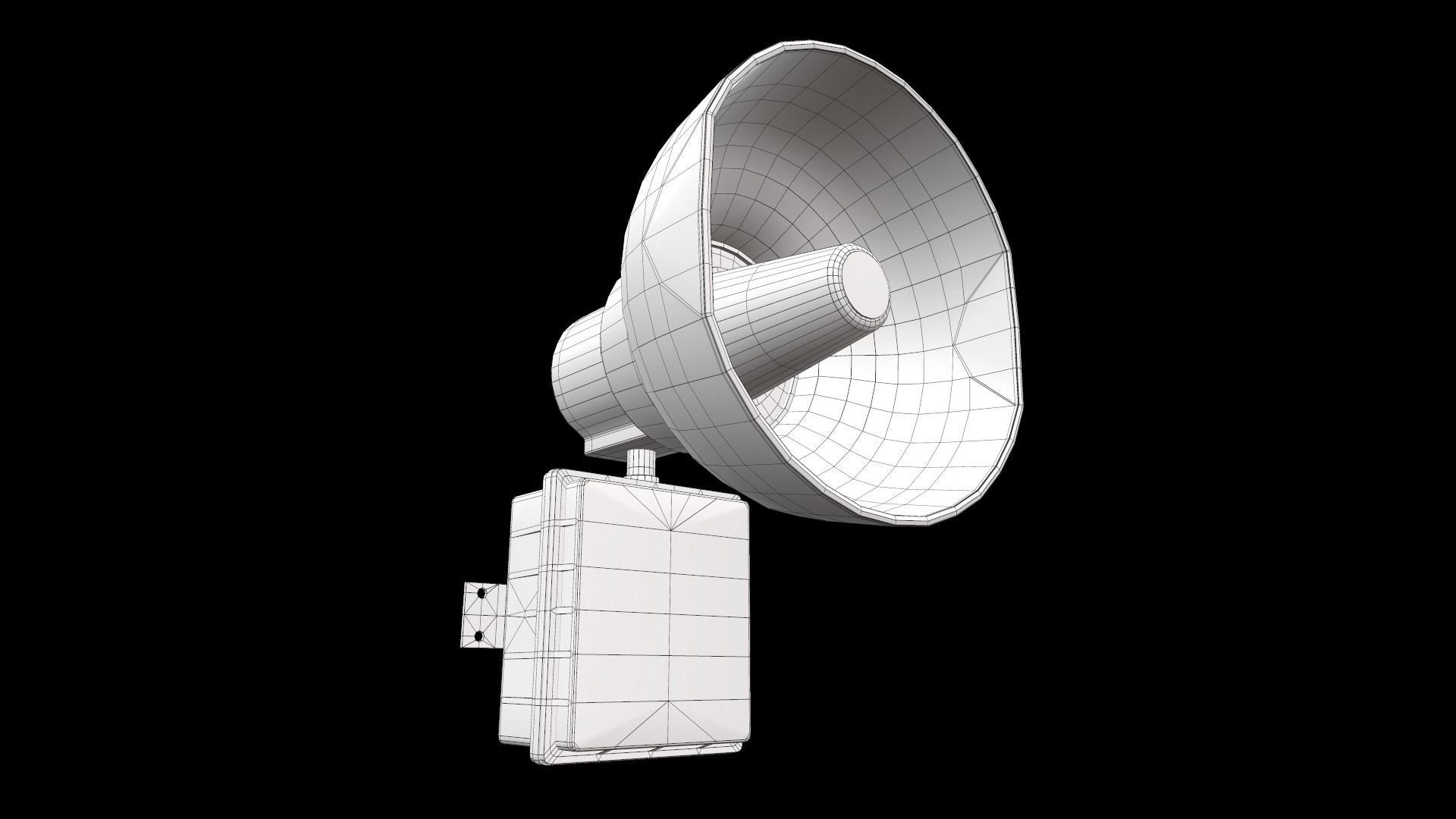 Fire Alarm Siren 3D model_10