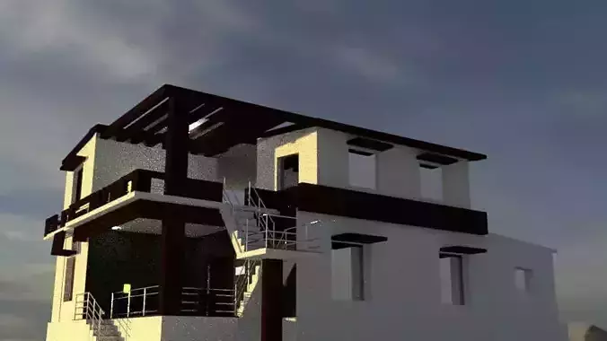 House modern on beach