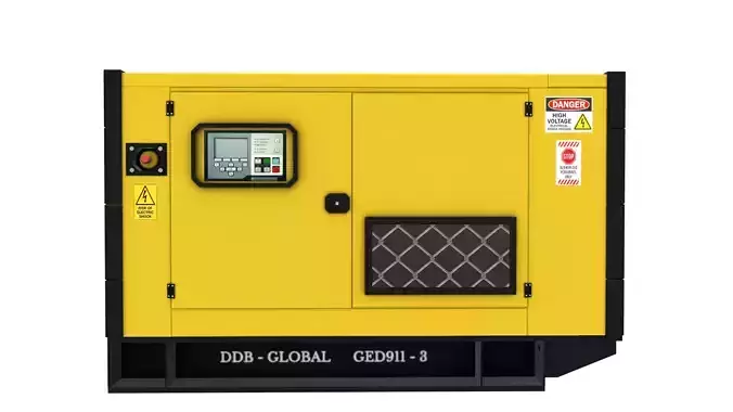 Power Generator 3d Model Low Poly Low-poly 3D model