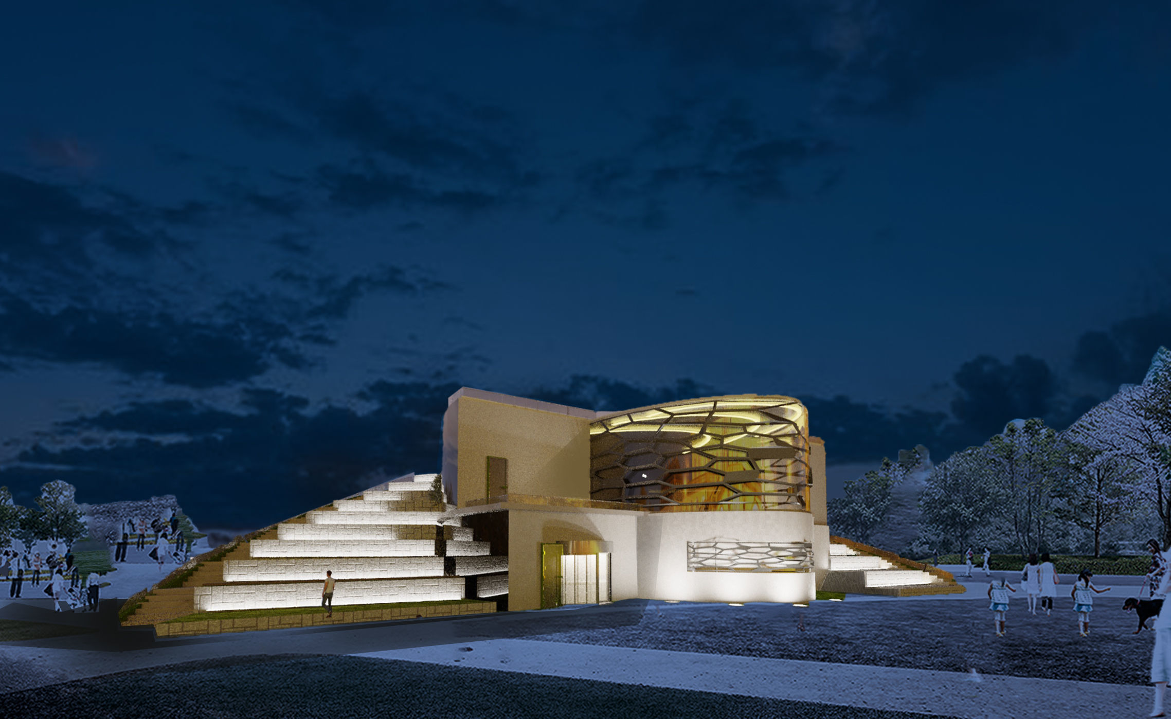 culture centre Free 3D print model_7