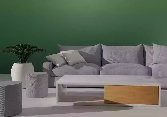 Furniture green quartz and lavender