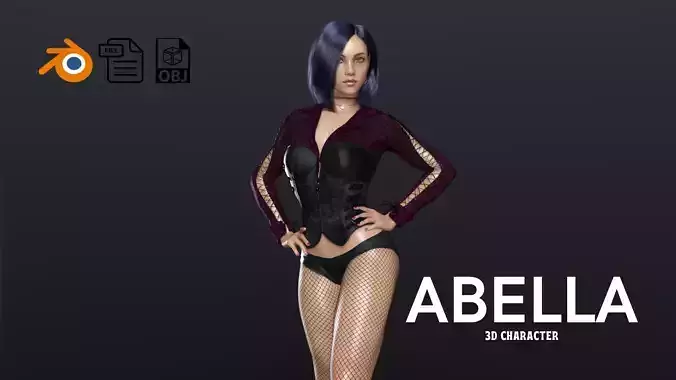 Abella Female 3D Character 