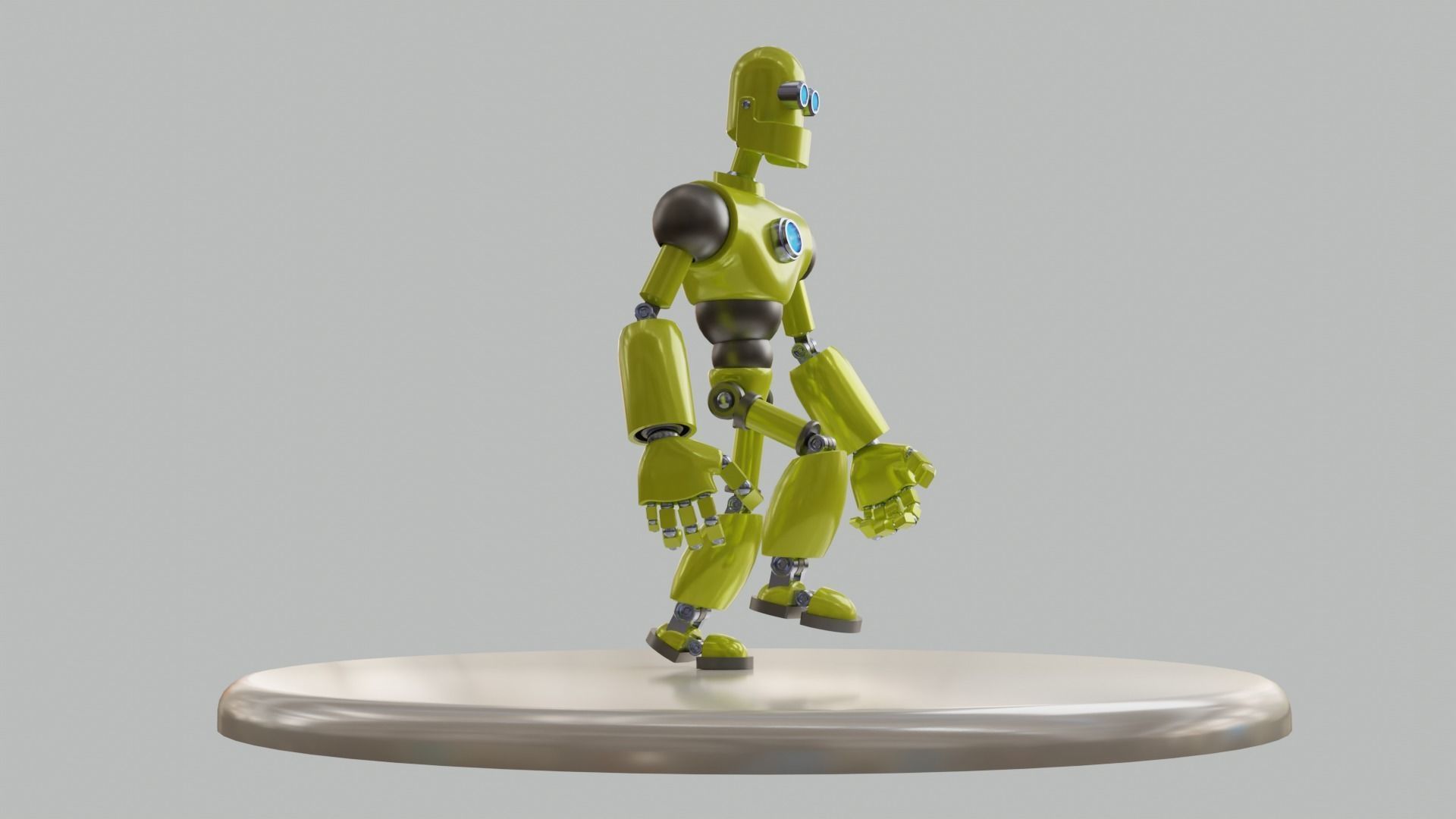 Humanoid Robot -- Model 101 - Robert Mk7 3D model_12
