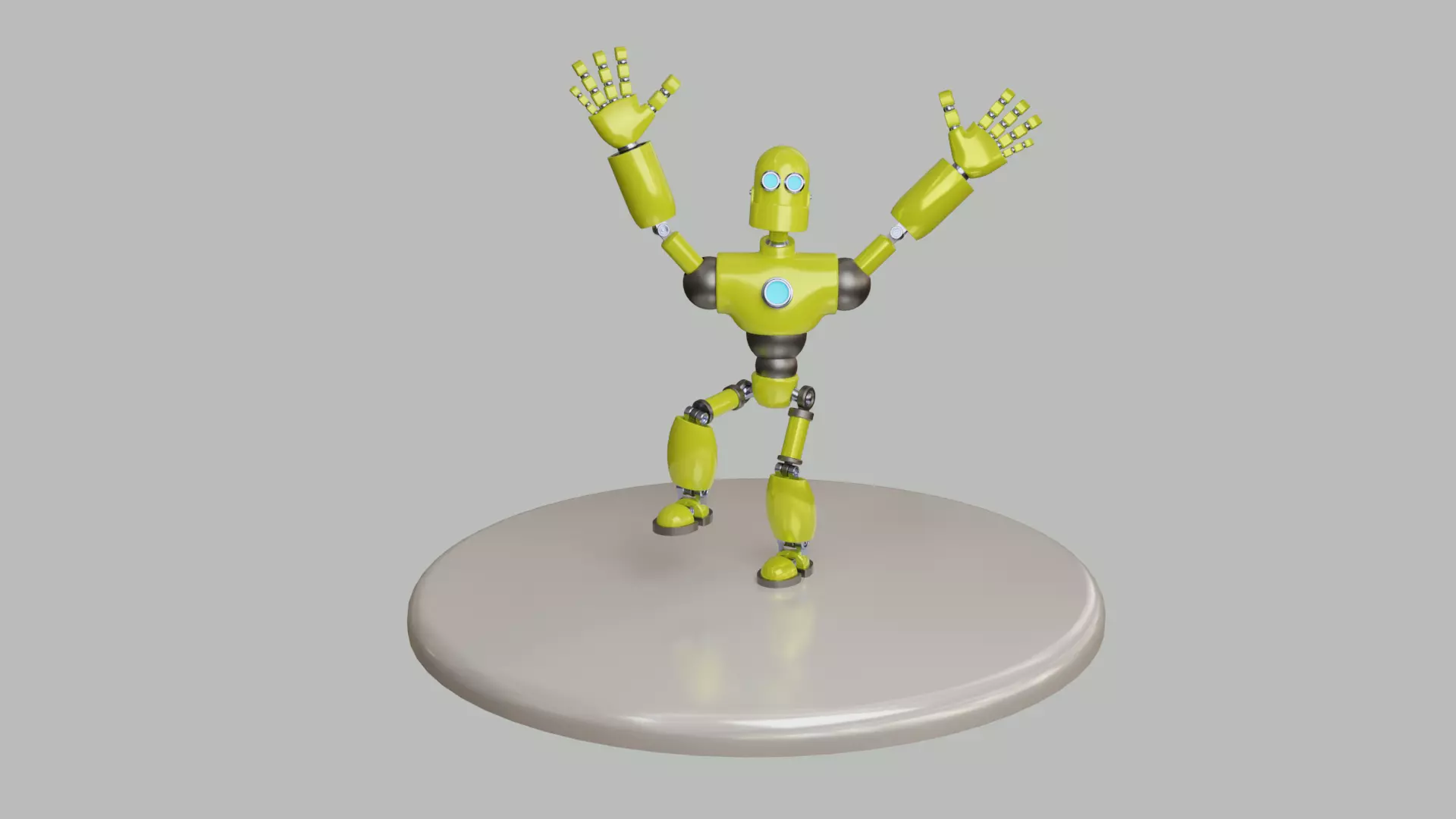 Humanoid Robot -- Model 101 - Robert Mk7 3D model_0