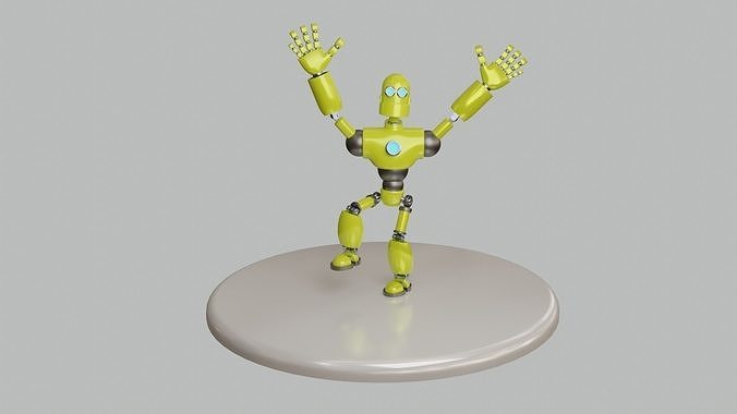 Humanoid Robot -- Model 101 - Robert Mk7 3D model