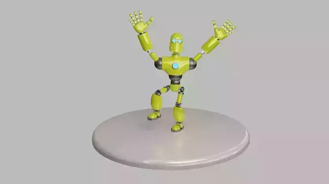 Humanoid Robot -- Model 101 - Robert Mk7 3D model