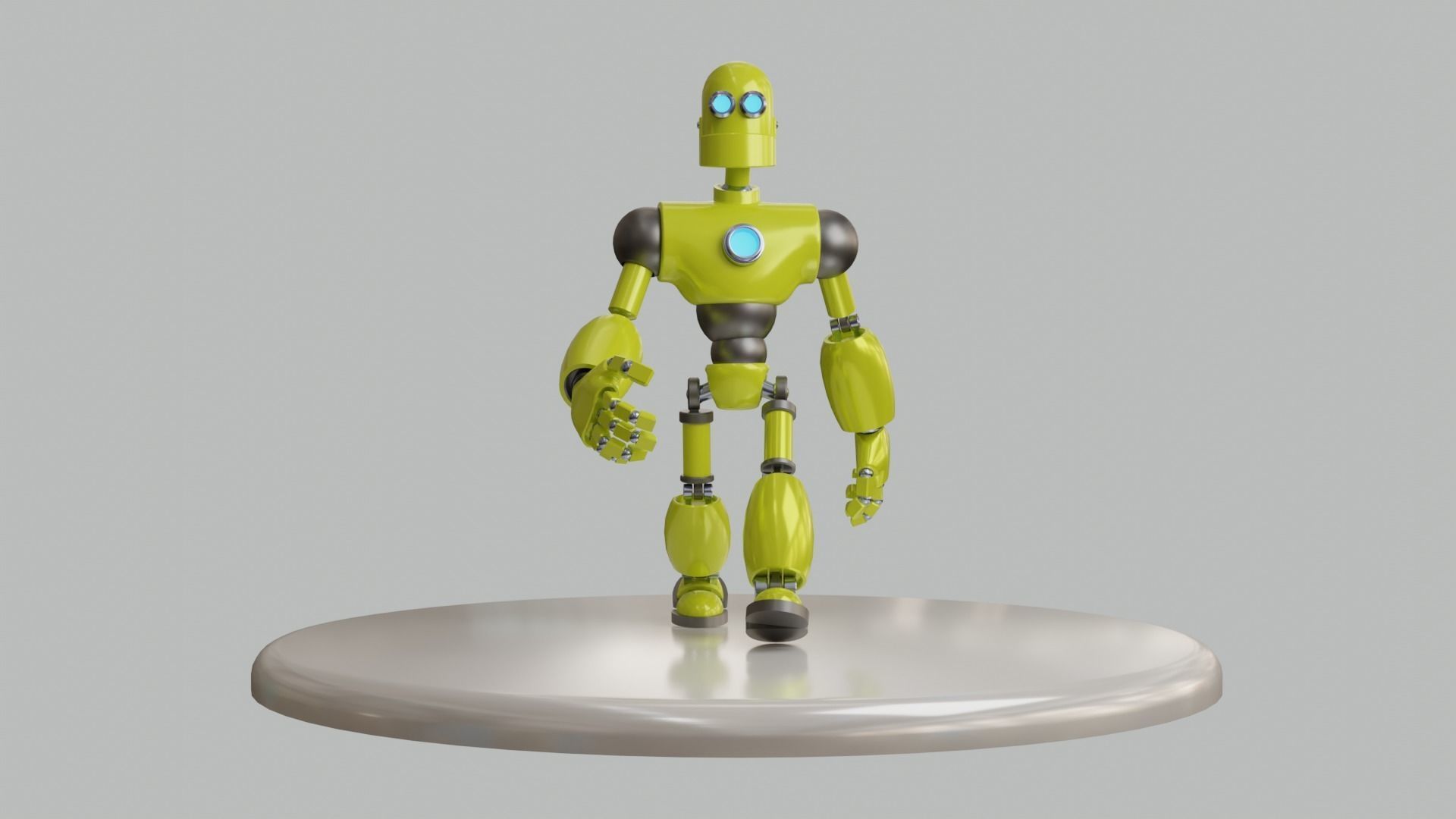 Humanoid Robot -- Model 101 - Robert Mk7 3D model_2