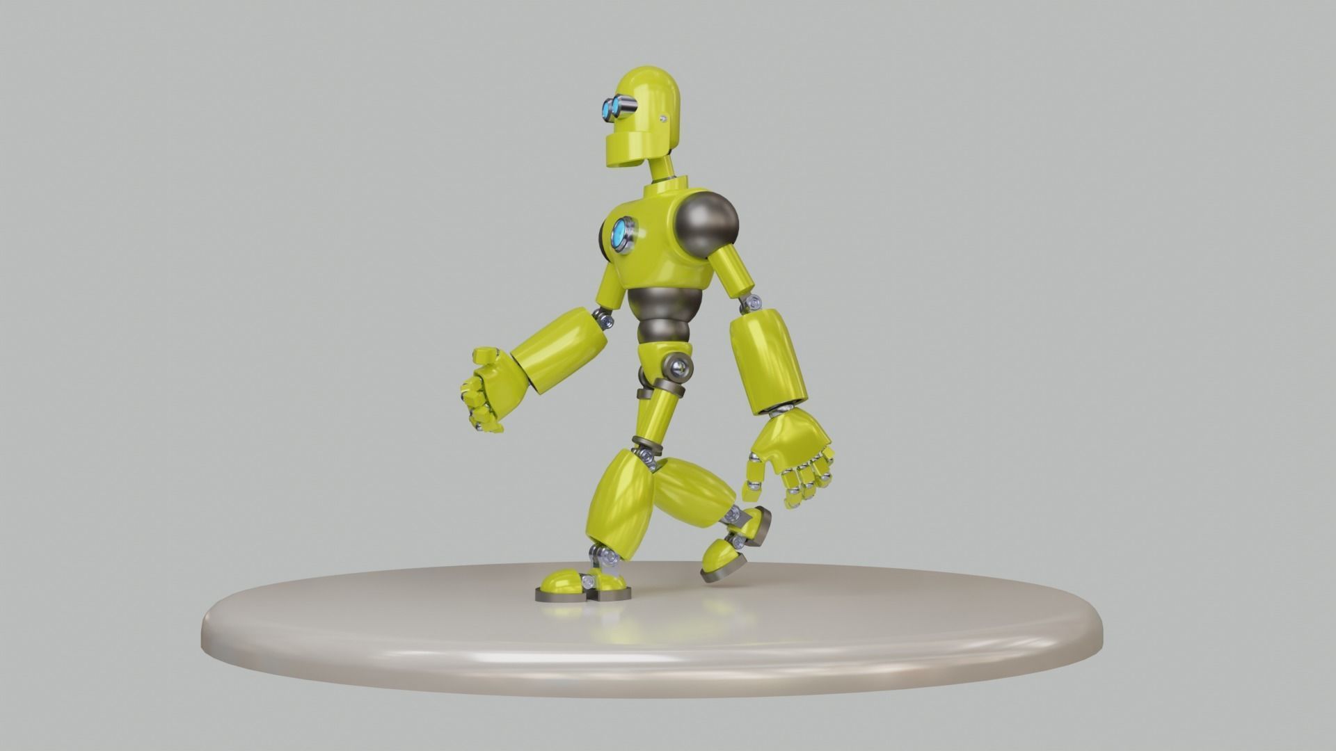 Humanoid Robot -- Model 101 - Robert Mk7 3D model_11
