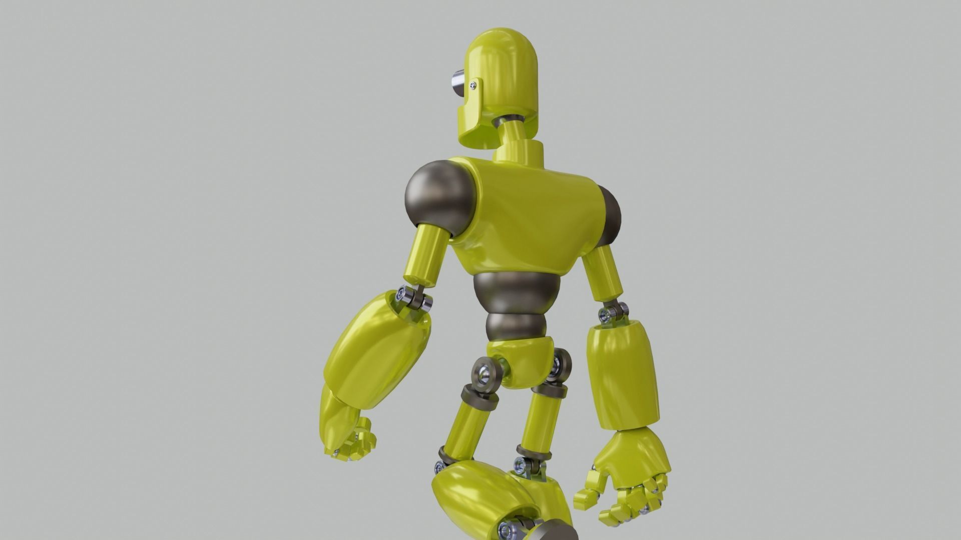 Humanoid Robot -- Model 101 - Robert Mk7 3D model_4